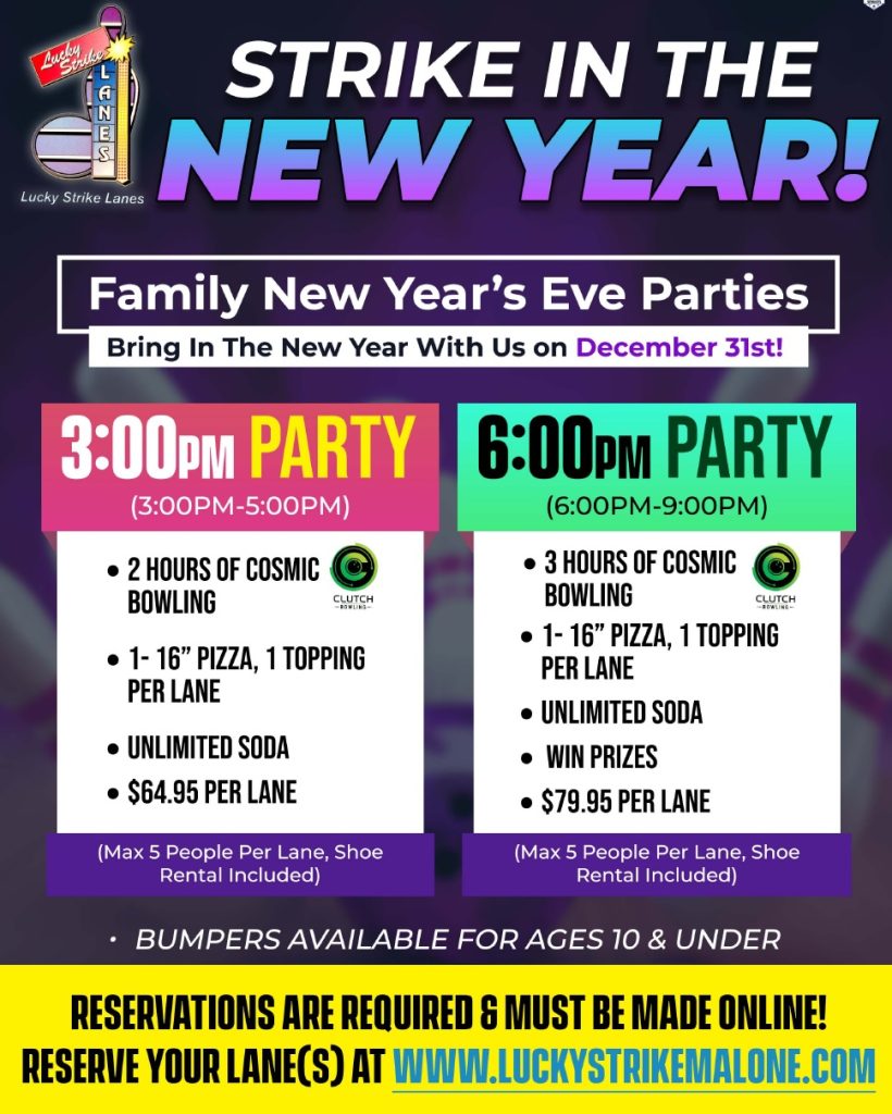 Bring in the new year with Familly new Years parties